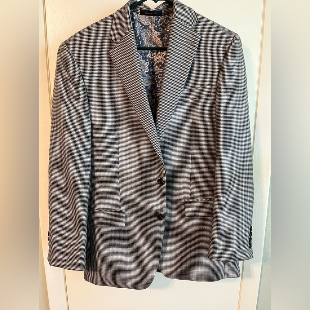 Black and white Ralph Lauren Men’s suit jacket 38R